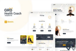 Groweal - Health Coaching Elementor Template Kit