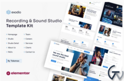 Exodio | Recording & Sound Studio Elementor Template Kit