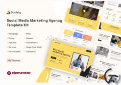 Socialy | Social Media Marketing Agency Elementor Template Kit