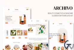 Archivo - Beauty Cosmetics & Skincare Elementor Template Kit