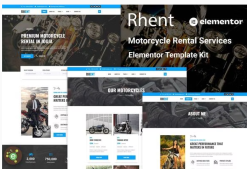 Rhent - Motorcycle Rental Services Elementor Template Kit