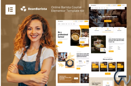Bean Barista Online Barista Course Elementor Pro Template Kit