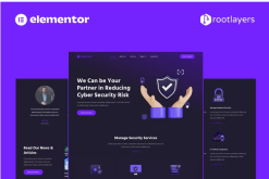 Cybertech - Cyber Security Elementor Pro Full Site Template Kit