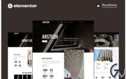 Arstech - Architecture Elementor Pro Full Site Template Kit