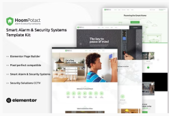 HoomPotact - Smart Alarm & Security Systems Template Kit