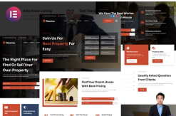 Rooma - Real Estate & House Developer Elementor Template Kit