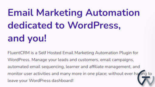 FluentCRM Pro Email Marketing Automation