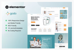Godo - Doctor & Medical Saas Elementor Template Kit