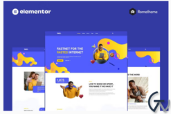 Fastnet - Broadband & Internet Elementor Pro Full Site Template Kit