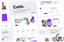 Exela - Social Media Marketing Agency Elementor Template Kit
