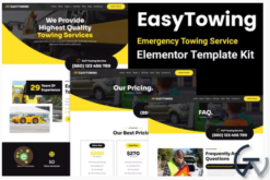EasyTowing - Emergency Towing Service Elementor Template Kit