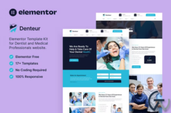 Denteur – Dentist & Dental Clinic Elementor Template Kit