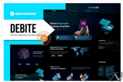 Debite - Card Payment & Online Payment Elementor Template Kit
