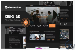 Cinestar - Film & Video Production Elementor Template Kit
