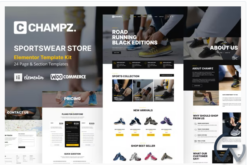 Champz - Sneakers & Sports Apparel Online Store Template Kit