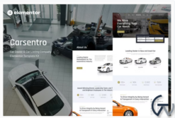 Carsentro - Car Dealer & Listing Company Elementor Template Kit