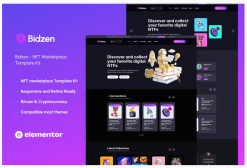 Bidzen – NFT Sales Elementor Template Kit
