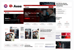 Ausa - Autocar Salon & Detailing Services Elementor Template Kit