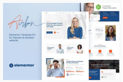 Airban – Glasses & Eyewear Elementor Template Kit