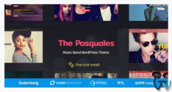The Pasquales - DJ, Artist and Music Band WordPress Theme
