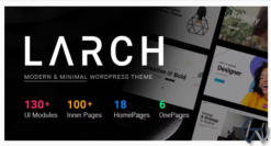 Larch - Responsive Minimal Multipurpose WordPress Theme 2.4