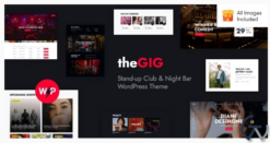 The Gig - Stand-up Club & Night Bar WordPress Theme