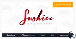 Sushico - Sushi and Asian Food Restaurant WordPress Theme