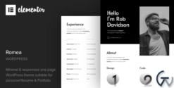 Romea - Personal Portfolio WordPress Theme