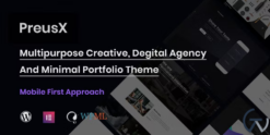 PreusX - Digital Agency And Portfolio WordPress Theme