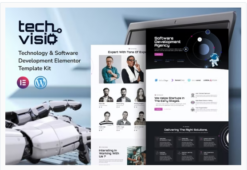 Techvisio Technology & Software Development Elementor Template Kit