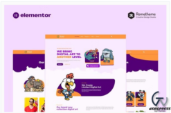 Tflat NFT Portfolio Elementor Pro Full Site Template Kit