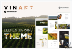 Vinart - Wine Brand & Vinyard Elementor Template Kit