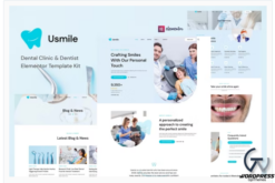 Usmile - Dental Clinic & Dentist Elementor Template Kit