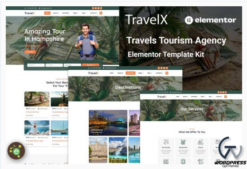 TravelX - Travels Tourism Agency Elementor Template Kit