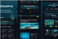 Seadive - Scuba Diving Centre Elementor Template Kit