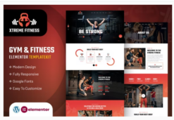 Xtreme Fitness | Elementor Template Kit