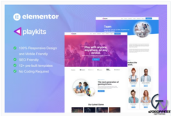 Playkits - Video Game Publisher & Shop Elementor Template Kit