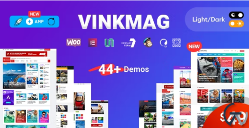 Vinkmag Multi concept Creative Newspaper News Magazine WordPress Theme