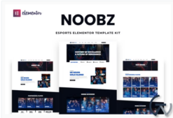 Noobz - E-sports Elementor Template Kit