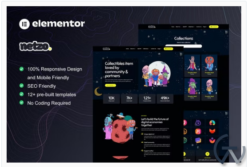 Netzo - NFT Portfolio Elementor Template Kit