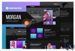 Morgan - Creative Agency & Portfolio Elementor Template Kit