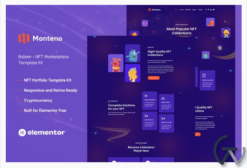 Monteno - NFT Portfolio Elementor Template Kit