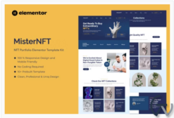 MisterNFT - NFT Portfolio Elementor Template Kit