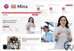 Mins - Eye Care Clinic Services Elementor Template Kit