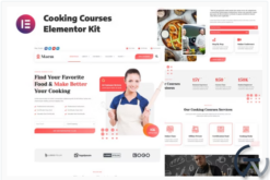 Maem - Cooking Courses Elementor Template Kit