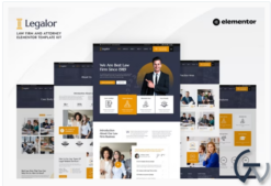 Legalor - Law Firm & Attorney Elementor Template Kit