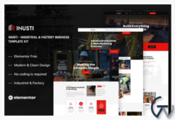 Inusti - Industrial & Factory Business Elementor Template Kit