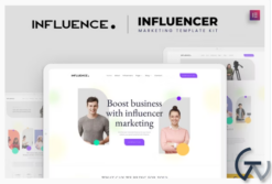 Influence - Influencer Marketing Agency Elementor Template Kit