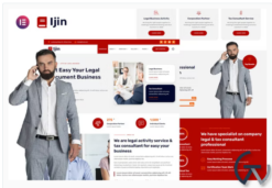 Ijin - Legal Business & Tax Consultant Services Elementor Template Kit