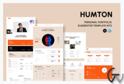 Humton - Personal Portfolio Elementor Template Kits